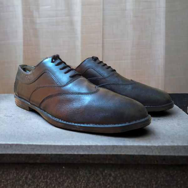 genuine Italian Leather Wingtip Oxford Shoe