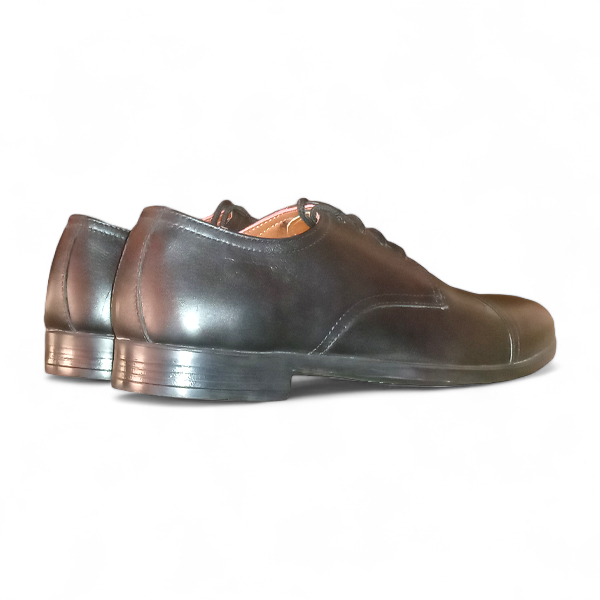 genuine black italian leather derby shoes mens