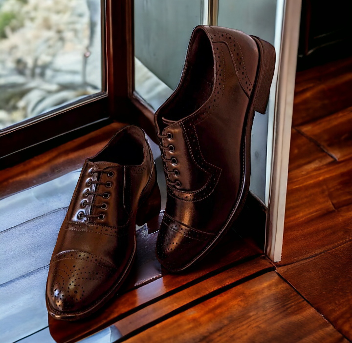 shop black leather brogue shoes men