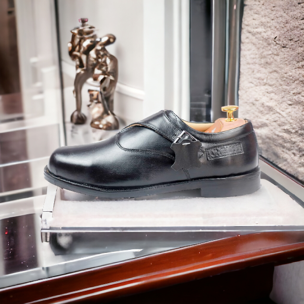 black italian leather shoes