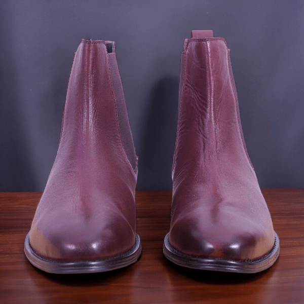 real leather chelsea boot for men