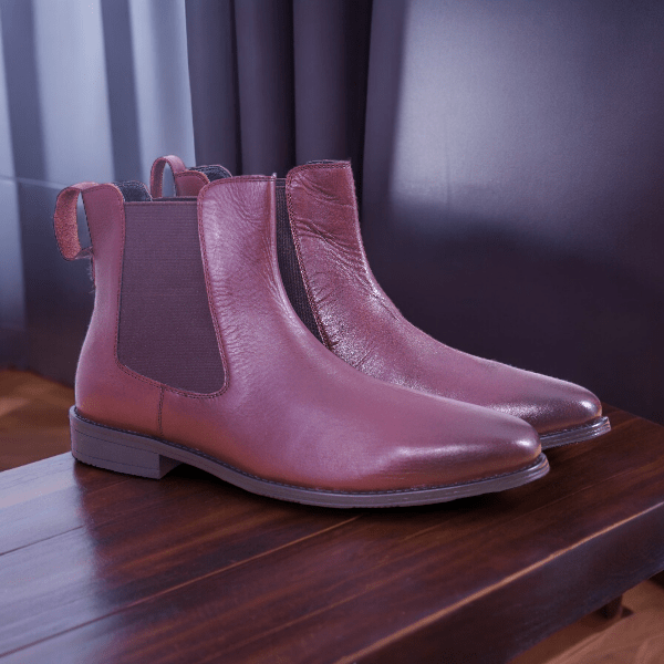 leather chelsea boot for men