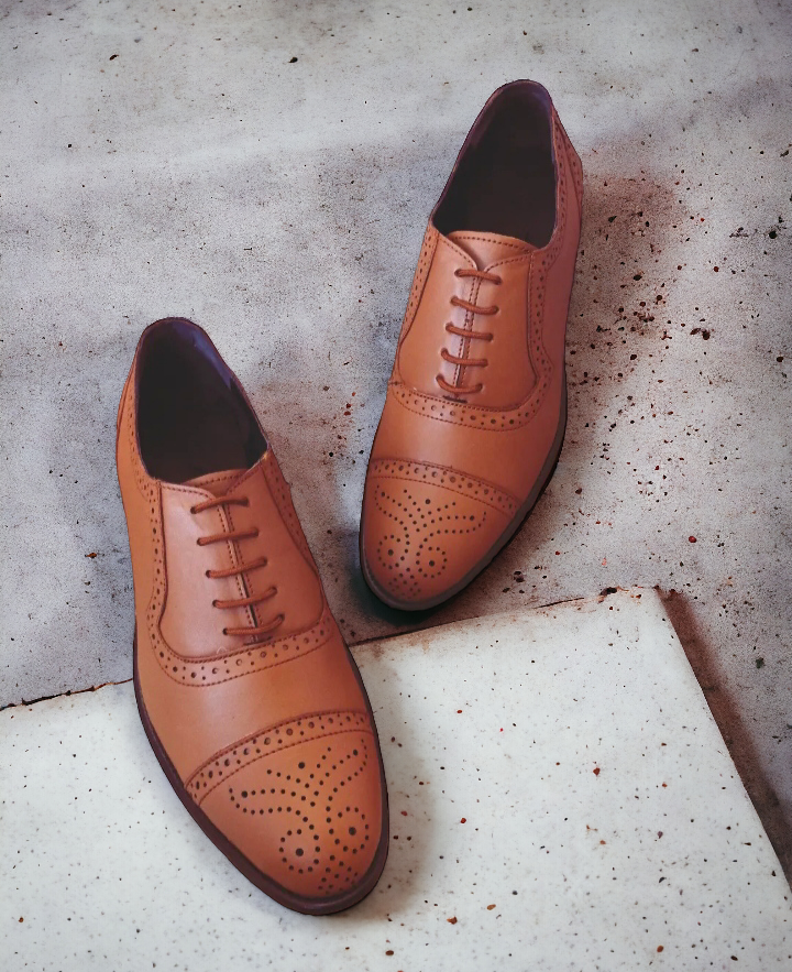 buy tan brogue shoes for men