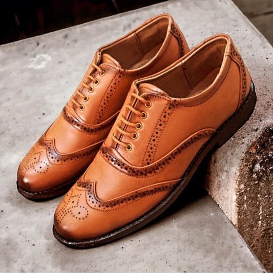 wingtip brogue shoes for men